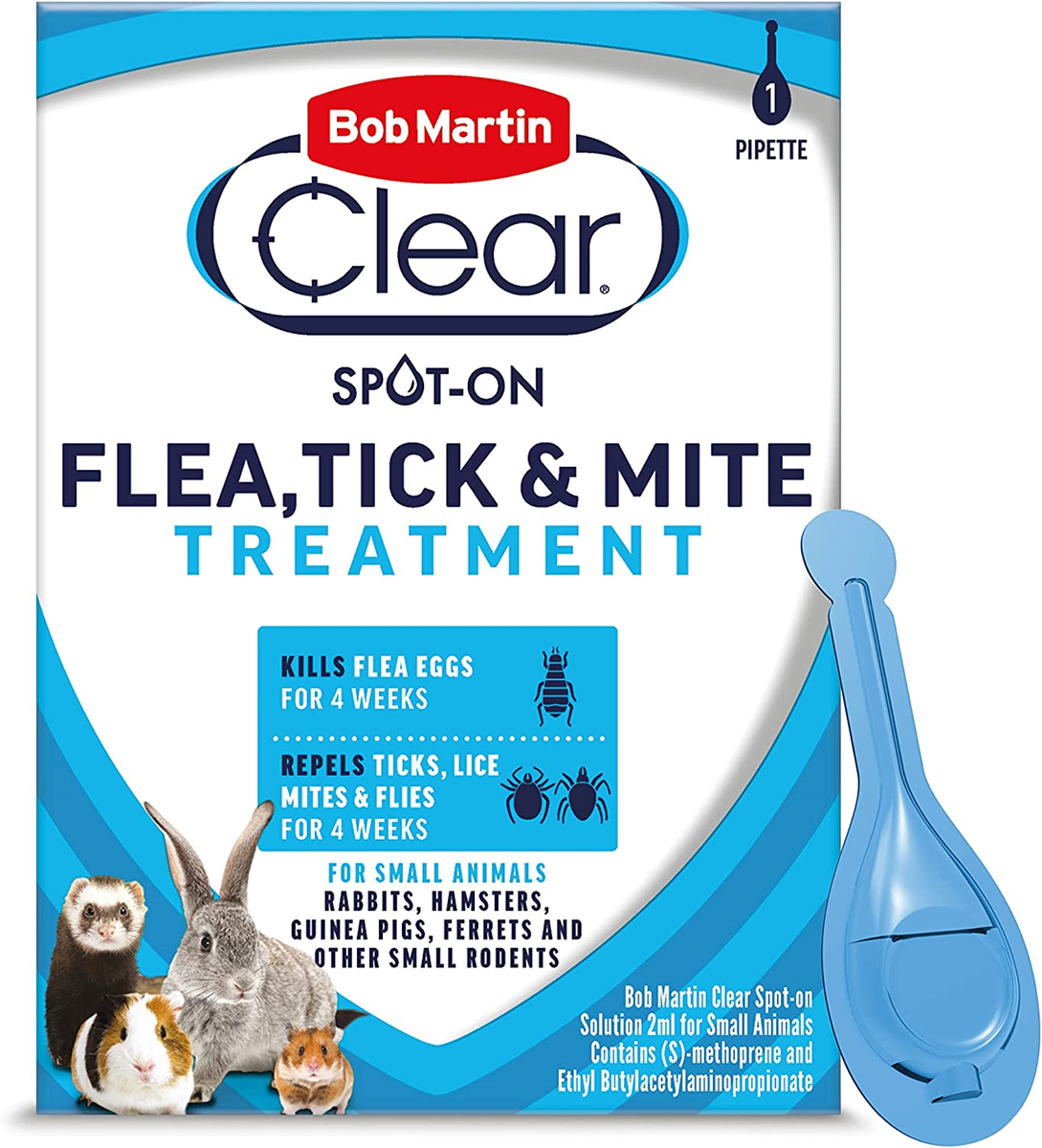 Bob Martin Small Animal Spot On Flea Tick Mite Treatment NRG Pet Supplies