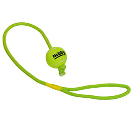 Nobby - Tennis Ball Dog Toys On A Rope - 6.5cm