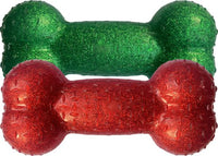 hem & boo - xmas glitter bone squeaker