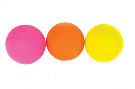 Happy Pet - Glow Tennis Ball Squeaky Dog Toy - Medium (each)