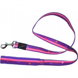 Hem & Boo - Pink Stripes Padded Lead - Large (25mm X120cm)