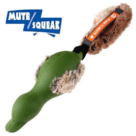 GiGwi - Push To Mute Duck with plush tail - Green