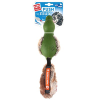 GiGwi - Push To Mute Duck with plush tail - Green