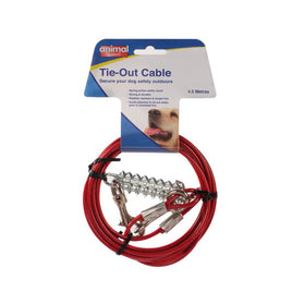 Animal Instincts - Tie Out Cable With Spring - 4.5 Metre