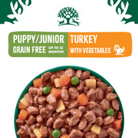 James Wellbeloved - Puppy/Junior Grain Free Wet Food - Turkey & Veg - Pouch 90g