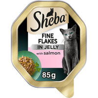 SHEBA - Fine Flakes Cat Tray - Salmon in Jelly - 85g