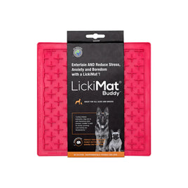 Licki Mat - Buddy Dog - Red - 20cm