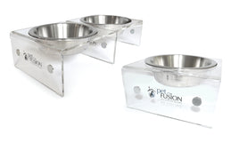 PetFusion - Single Pod Feeder in Acrylic. Short (2 pack)