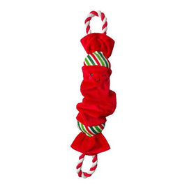 Happy Pet - Top n Tail Rope Christmas Cracker Dog Toy - Red