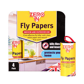 Zero In - Fly Paper - 4 Pack