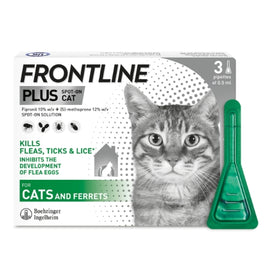 Frontline - Spot On Plus Flea & Tick For Cat - 3 Pipette