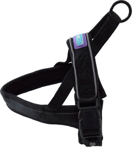 Dog & Co - Reflective & Padded Norwegian Harness - Black - Small (14-18"/35-45cm)