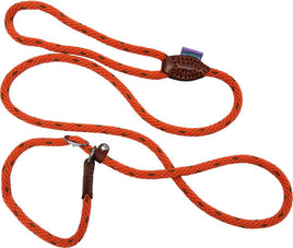 Hem & Boo - Soft Touch Rope Slip Lead - 5/8" x 60" (1.4cm X 150cm) - Orange