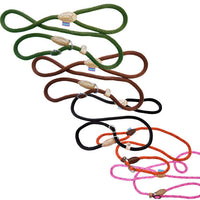 Dog & Co - Supersoft Rope Slip Lead - 8mm X 150cm (60") - Brown