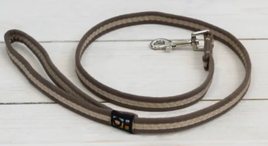 Oscar & Hooch - Dog Lead - Cafe Noir Brown - Small