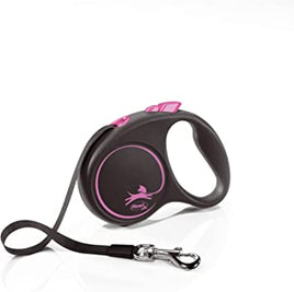 Flexi - Black Design Tape 5m Lead - Medium - Black/Pink