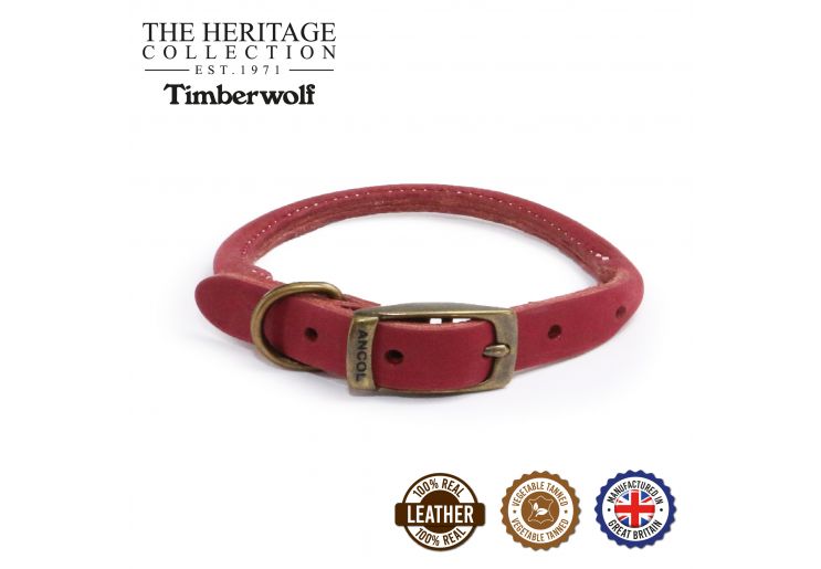 Round leather shop collar