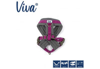 Ancol - Viva Nylon Padded Harness - Purple - Medium (41-53cm)