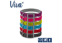 Ancol - Viva Nylon Padded Buckle Collar - Black - Size 7 (55-65cm)