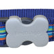 Red Dingo - Dark Blue Stripe Dog Collar - Medium