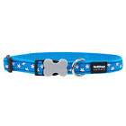 Red Dingo - Turquoise & White Star Dog Collar - X Small