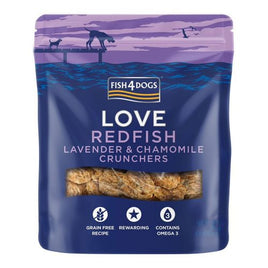 Fish4dogs - Redfish Lavender & Chamomile Crunchers - 75g